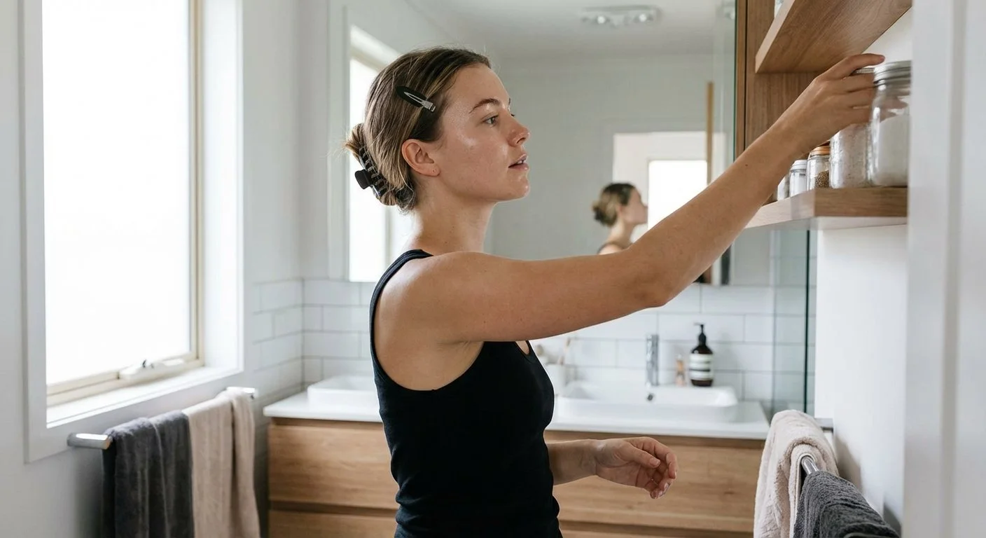 Woman Using Bloody Basic Tallow Skincare