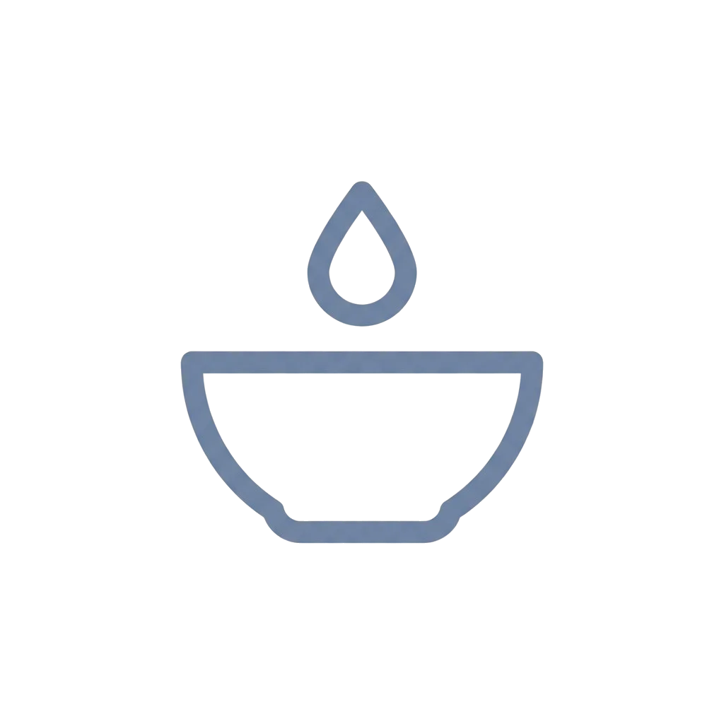 Bowl icon representing natural tallow skincare ingredients